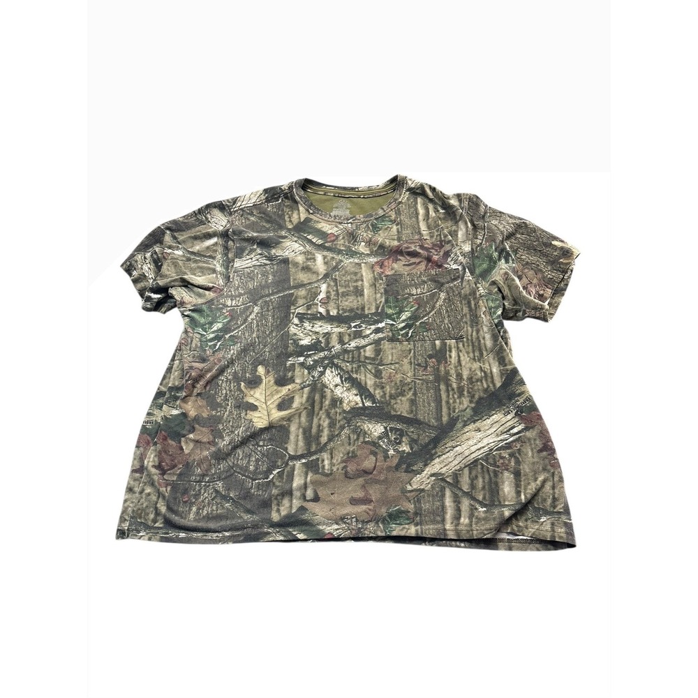 Vintage Mossy Oak Camo Break Up Camo T-Shirt Mens Size 2XL Fall Season Camo